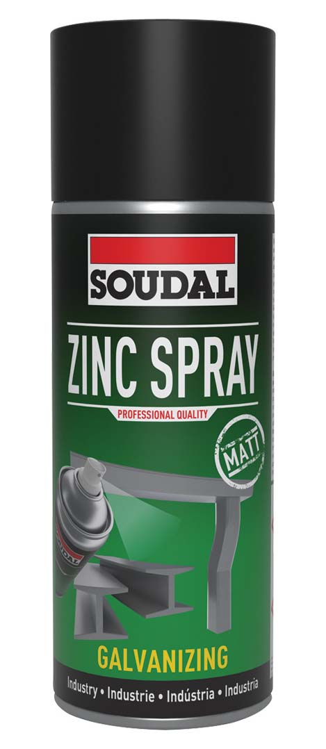 Zink Gris Ml Spray Soudal Zinc Spray Ml Pieces