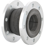 Rubber expansion joint - NBR - DN125 - GN10 - PN16 - +100°C