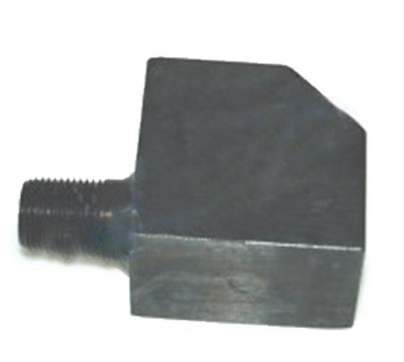 Mounting block for pressure gauge - L: 75mm - Fitting 1/4